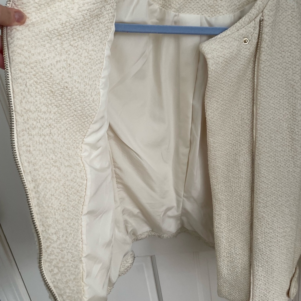 H&M white tweed blazer - Picture 2 of 3